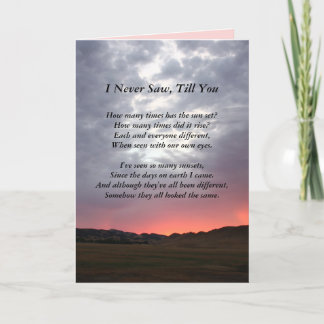 Soulmate California Sunset Love You Greeting Card カード