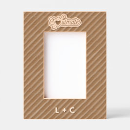 Soulmate Engraved Wood Laser Etched Picture Frame レーザー彫刻フレーム