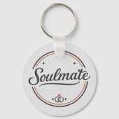 Soulmate Retro Love Minimal(Light) Couple Matching キーホルダー (裏面)