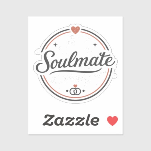 Soulmate Retro Love Minimal(Light) Couple Matching シール (シート)