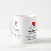 “Soulmate Valentine’s Day Gift for Him or Her コーヒーマグカップ (正面左)