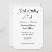 Soulmatesクリスチャン結婚メッセージ 招待状 (正面)