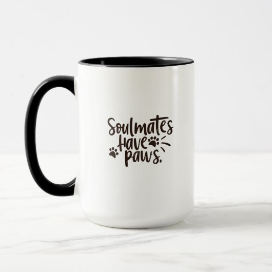 Soulmates Have Paws マグカップ (左)