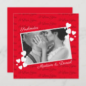 Soulmates I Love You写真パーソナライズされたバレンタイン (正面/裏面)