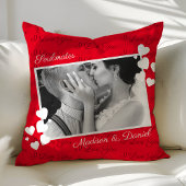 Soulmates I Love You Photo パーソナライズされた Romantic クッション