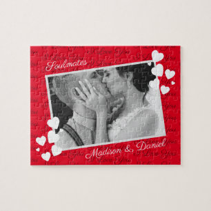 Soulmates I Love You Photo パーソナライズされた Romantic ジグソーパズル