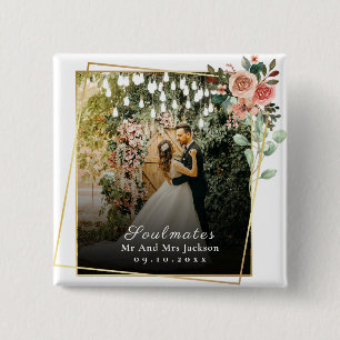 Soulmates I Love You's Photo 結婚 Valentine 缶バッジ