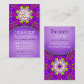 Soulscape Health & Healingニューエイジ・ビジネス・カード 名刺 (正面/裏面)