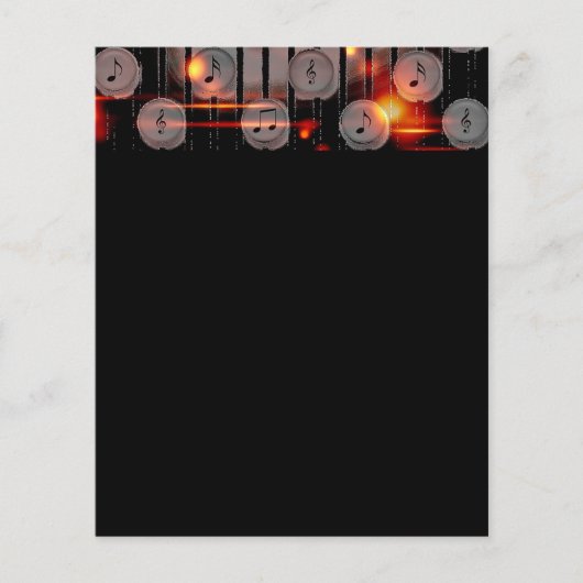 sound-163665 sound notes music digital art random チラシ (正面)