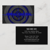 Sound Blue Dark 'Company Name'名刺 名刺 (正面/裏面)