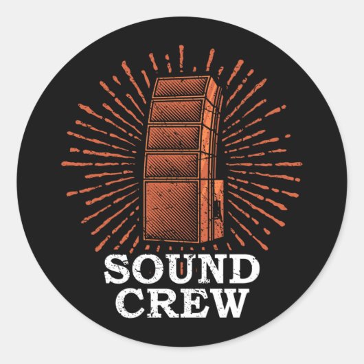 SOUND CREW Audio Techniicianサウンドガイサウンド ラウンドシール (正面)