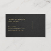 Sound Designer 名刺 (裏面)