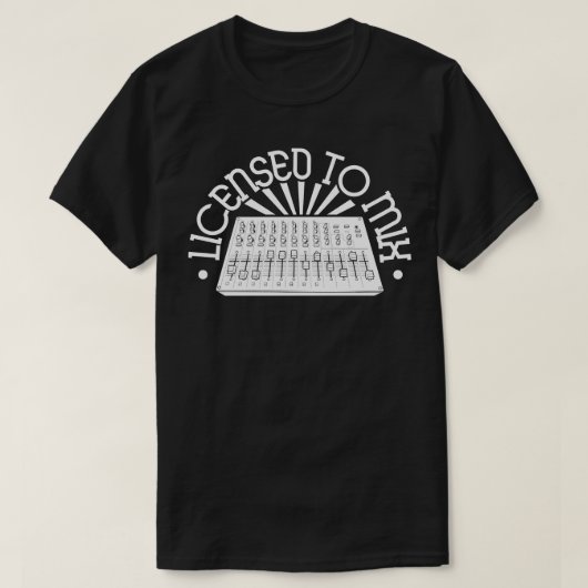 Sound Engineerをミックスするライセンス Tシャツ (デザイン正面)