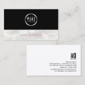 Sound Engineer はっきりした Silver Volumer Slidersアイコン 名刺 (正面/裏面)