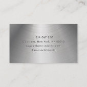 Sound Engineer Metal Business Card 名刺 (裏面)