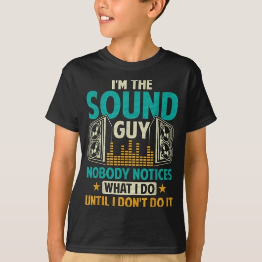 Sound Engineer Tech Husband Dad Funny Dj Disc Jock Tシャツ (正面)