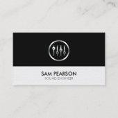 Sound Engineer Volume Sliders Icon 名刺 (正面)