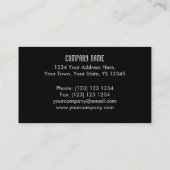 Sound Green Dark名刺テンプレート 名刺 (裏面)