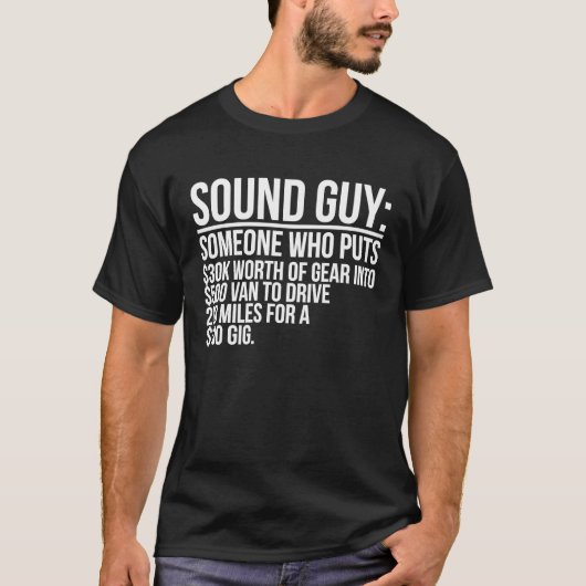Sound Guy Audio Engineer Sound Engineer Audio Engi Tシャツ (正面)