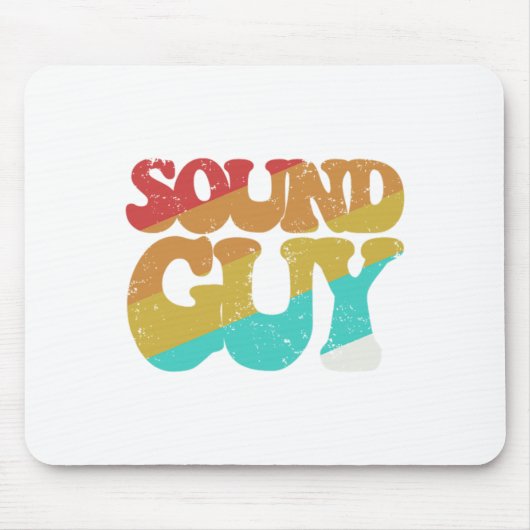 Sound Guy Music Band Audio Engineer DJ Job Gift マウスパッド (正面)