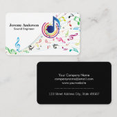 Sound | Music Engineer | Notes 名刺 (正面/裏面)