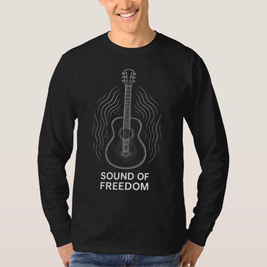 Sound of Freedom – 神聖な弦 Tシャツ (正面)