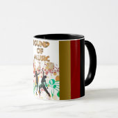 Sound of Music踊りカラフルMusic Notes Mug マグカップ (正面右)