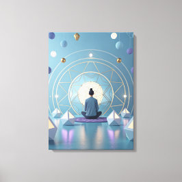 Sound of Silence Meditative Abstract キャンバスプリント