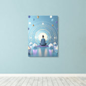 Sound of Silence Meditative Abstract  キャンバスプリント (インサイチュ (ウッドフロア))