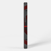 Sound Red DarkモノグラムiPhoneケース iPhoneケース (右側面)