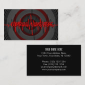 Sound Red Dark 'Company Name'名刺 名刺 (正面/裏面)