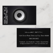 Sound service company 名刺 (正面/裏面)