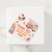 Sound the Alarm Fire Truck Baby Shower フェイバータグ (インサイチュ)