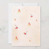 Sound the Alarm Fire Truck Baby Shower 招待状 (裏面)