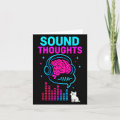 Sound Thoughts Stoic Philosophy Minimalist Slogan  カード (正面)