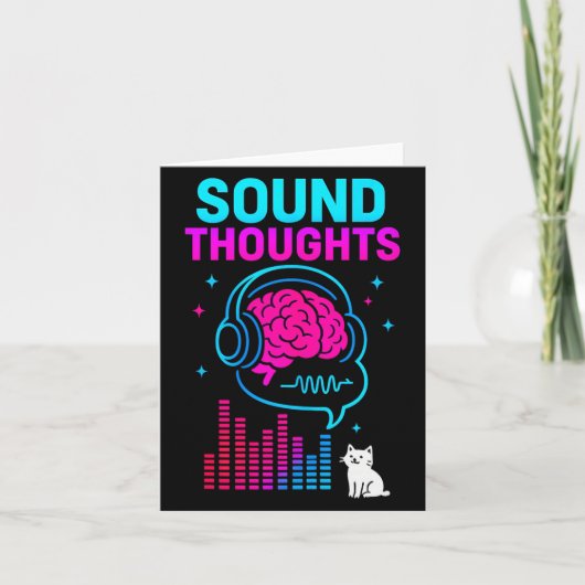 Sound Thoughts Stoic Philosophy Minimalist Slogan  カード (正面)