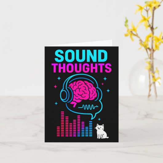 Sound Thoughts Stoic Philosophy Minimalist Slogan  カード (黄色い花)