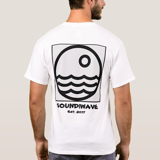 SOUND|WAVEのクリエイティブ Tシャツ (裏面)