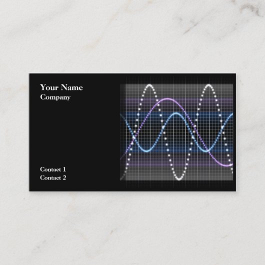 Sound Waveデザイン01 -名刺 名刺 (正面)