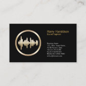 Sound Wave Icon Sound Engineer名刺 名刺 (正面)