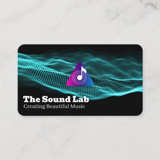 Sound Waves | Music Note Logo 名刺 (正面)