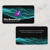 Sound Waves | Music Note Logo 名刺 (正面/裏面)