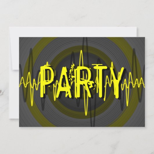 Sound Yellow Dark 'パーティー'への招待 招待状 (正面)