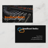 Soundboardの音楽業界カードテンプレート 名刺 (正面/裏面)