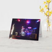 「SoundCheck Music School Drum Set」クリスマスカード カード (黄色い花)