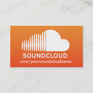 SoundCloudの音楽業界カード 名刺