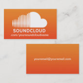 SoundCloudの音楽業界カード 名刺 (正面/裏面)
