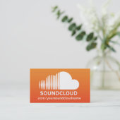 SoundCloudの音楽業界カード 名刺 (スタンド正面)