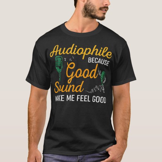 SoundEngineer HiFi愛好者ギおもしろいフトオーディオ好き Tシャツ (正面)