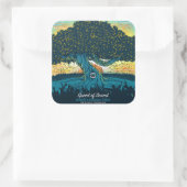 SoundGarls認識度プロジェクト:四角いステッカー(6) スクエアシール (バッグ)